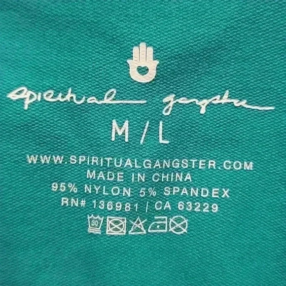 Spiritual Gangster Seamless Crop Top Size M/L - Picture 4 of 5